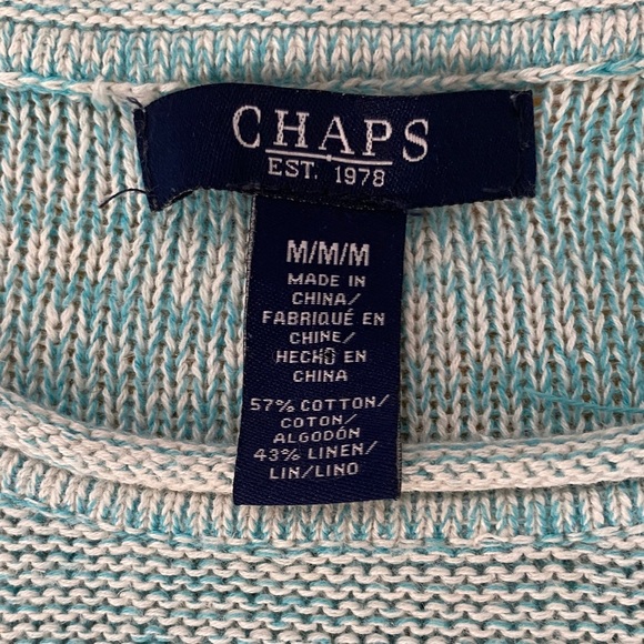 Chaps Light Blue Women's Crew Neck Sweater - Picture 2 of 5